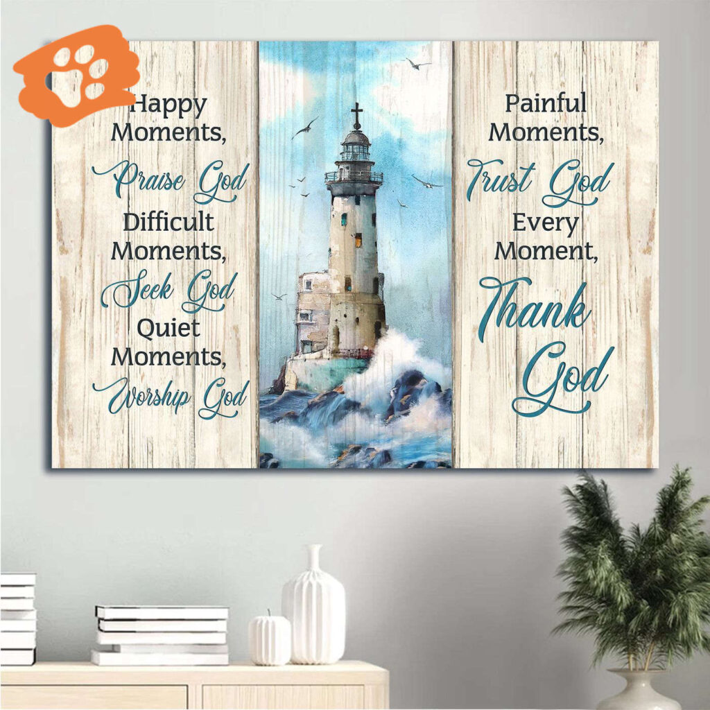 Jesus Landscape Poster Home Decor Gift – Christ Lighthouse Beach Painting – Gift For Christian – Thank God Landscape Poster Jesus Landscape Poster Home Decor Gift – Christ Lighthouse Beach Painting – Gift For Christian – Thank God Landscape Poster