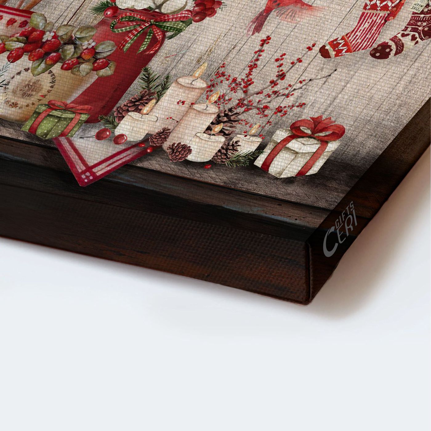 Jesus Landscape Poster Home Decor Gift – Christmas Kitchen Colorful Flower Red Cardinal Merry Christmas – Gift For Christian – God Is Great