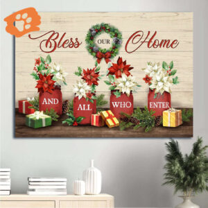 Jesus Christmas Landscape Poster - Colorful Gift for Christian Home Decor