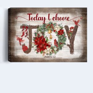 Christmas Jesus Landscape Poster - Gift for Christian - Today I Choose Joy - Home Decor 1