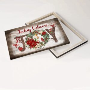 Christmas Jesus Landscape Poster - Gift for Christian - Today I Choose Joy - Home Decor 3