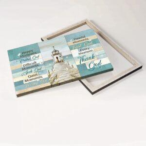 Christian Landscape Posters: Church By The River White Butterfly Thank God - Home Decor Gifts 1