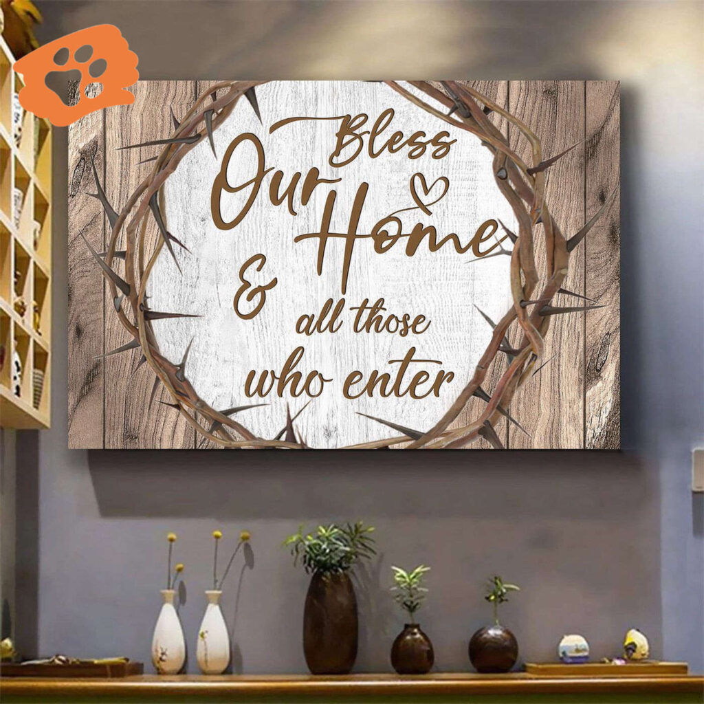 Jesus Landscape Poster: Crown of Thorns Poster Home Decor Gift Bless Our Home – Christian Gift Prints Jesus Landscape Poster: Crown of Thorns Poster Home Decor Gift Bless Our Home – Christian Gift Prints