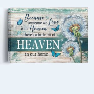 Jesus Landscape Poster Home Decor Gift - Dandelion Butterfly Christian Heaven Memorial Art 1