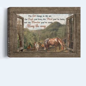 Green Mountain Jesus Landscape Poster Home Decor Gift - Christian Wall Art Prints 1