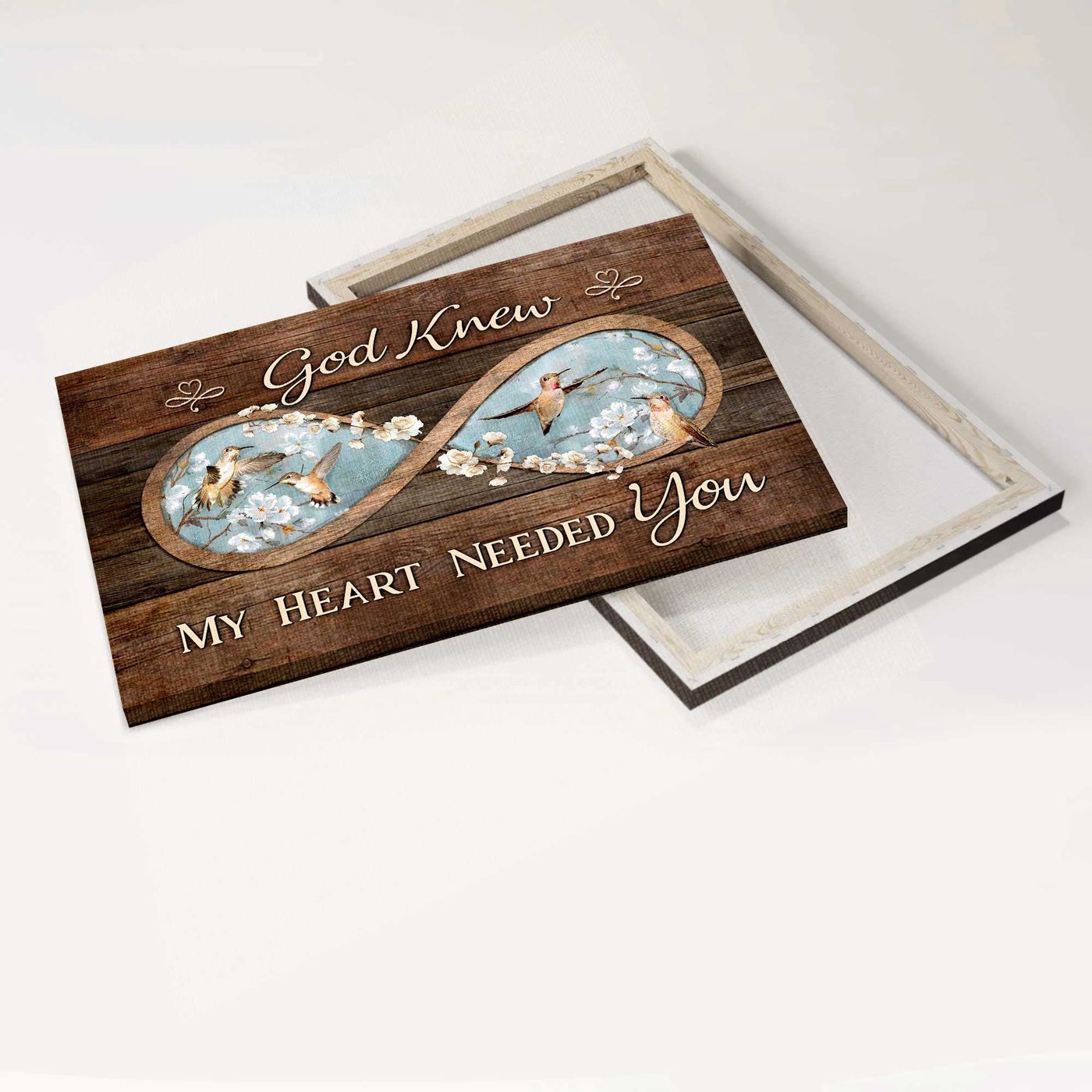 Jesus Landscape Poster: Infinity Symbol Watercolor Bird Spring Painting  Poster Home Decor Gift – Christian Wall Art Decor Gift