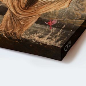 Jesus Landscape Poster: Christian Wall Art Gift - Walk on Water Artwork & Cardinal Poster Home Decor Gift Decor 1