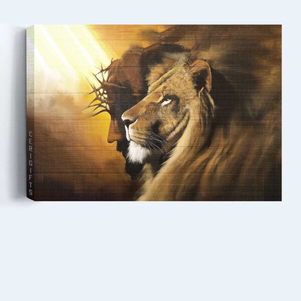 Jesus Landscape Poster Home Decor Gift – Lion God  Poster Home Decor Gift Wall Art for Christian
