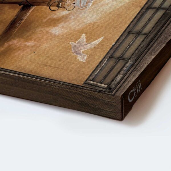 Christian Jesus Landscape Poster Home Decor Gift – Heavenly Light & Cross  Poster Home Decor Gift Print
