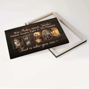 Jesus Landscape Poster: Lion of Judah & Lamb of God - Christian Home Decor Gift 3