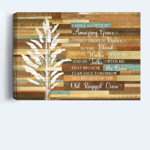 Jesus Landscape Poster Home Decor Gift- Amazing Grace Christian Wall Art 3