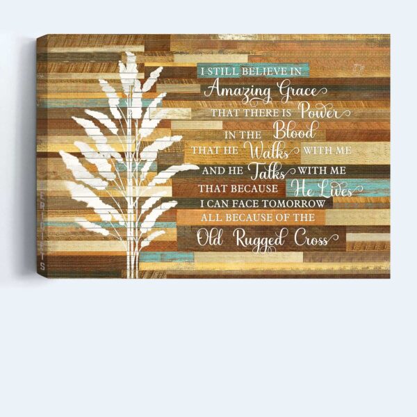 Jesus Landscape Poster Home Decor Gift- Amazing Grace Christian Wall Art