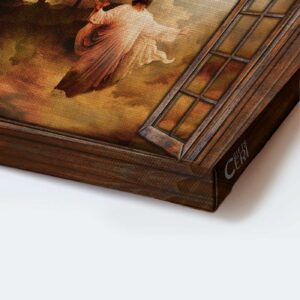 Jesus Landscape Poster Home Decor Gift - Christian Wall Art with The Rugged Cross and Heaven s Light - Perfect Gift for Christians 1