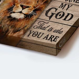 Way Maker Jesus Lion King Painting Cross Poster Home Decor Gift Gift for Christian - Landscape Poster Home Decor Prints 1