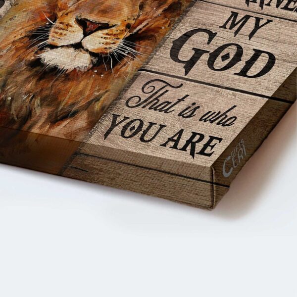 Way Maker Jesus Lion King Painting Cross  Poster Home Decor Gift Gift for Christian – Landscape Poster Home Decor Prints