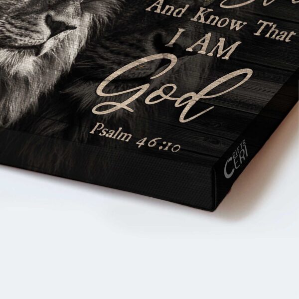 Jesus Lion of Judah Black and White Painting – Christian Home Decor Poster Gift