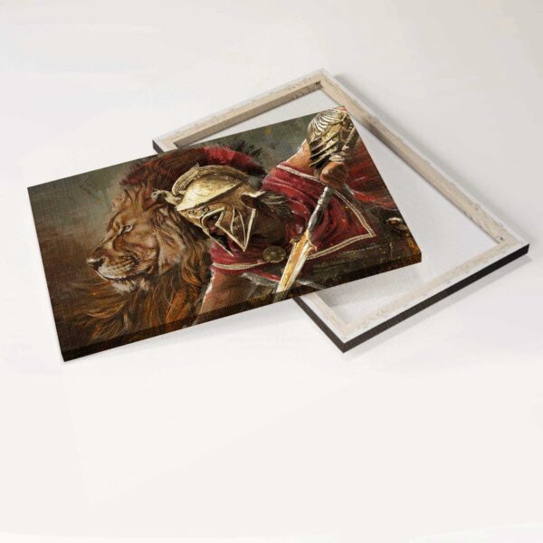 Jesus Landscape Poster: Lion of Judah Home Decor Gift – Christian Wall Art Print