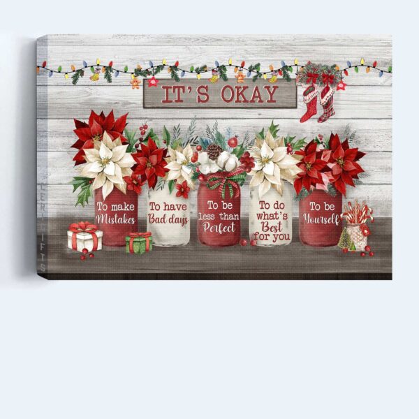 Jesus Landscape Poster Home Decor Gift – Poinsettia Flower Christmas  Poster Home Decor Gift – Christian Wall Art