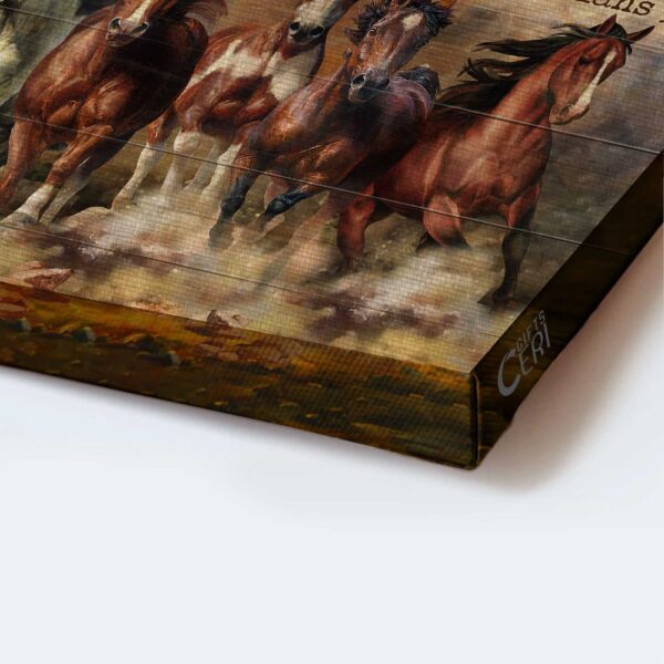 Running Horses Jesus Landscape Poster: Faithful Christian Gift for Home Decor & Wall Art