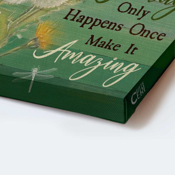 Jesus Landscape Poster Home Decor Gift – Dandelion Butterfly Dragonfly Christian Gift – Today Only Make It Amazing