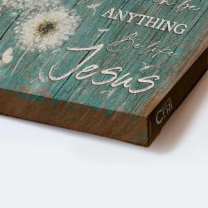 Jesus Landscape & Butterfly Poster - Christian Home Decor Gift - Be Like Jesus 1