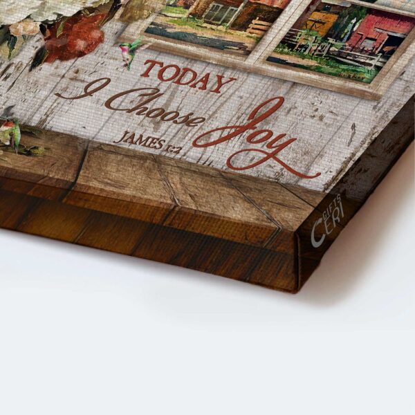 Jesus Landscape & Wooden Window Poster Home Decor Gifts – Christian Joy Painting