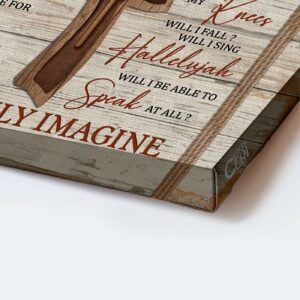Christian Home Decor Gift: Jesus Landscape Wooden Cross & I Can Only Imagine Poster 3
