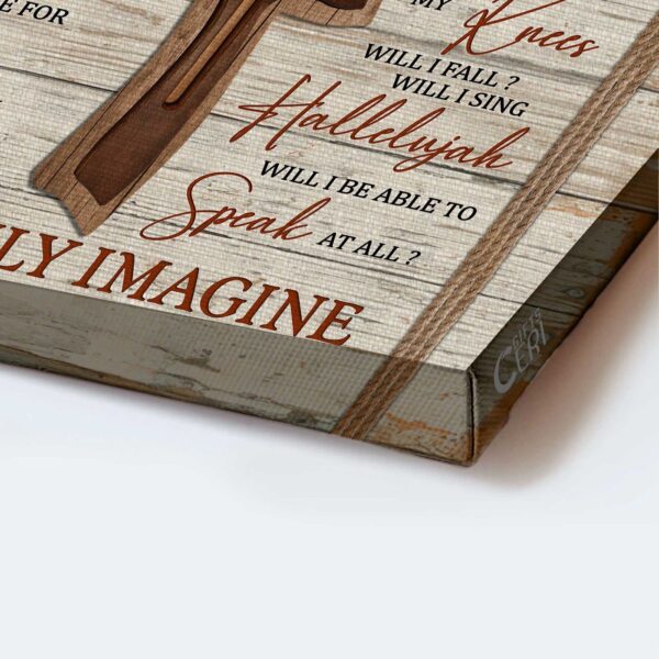 Christian Home Decor Gift: Jesus Landscape Wooden Cross & I Can Only Imagine Poster