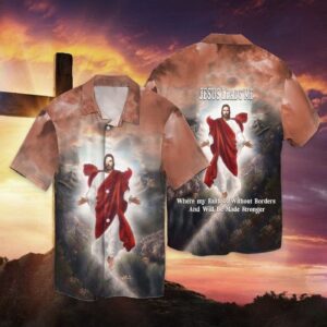 Faithful Journey Hawaiian Shirt: Jesus Leads Me Without Borders - SP11052345ID02