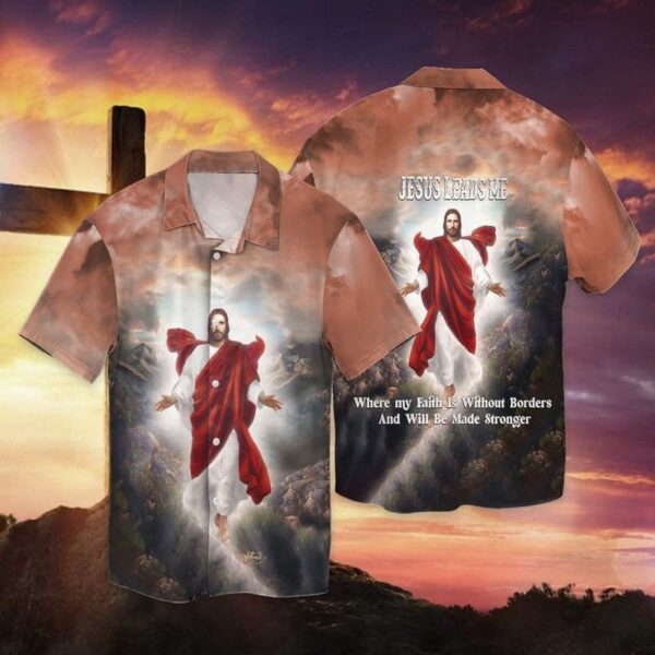 Faithful Journey Hawaiian Shirt: Jesus Leads Me Without Borders – SP11052345ID02