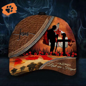 Jesus Lest We Forget Veteran Hat Honoring Canadian Military Cap Unique Gifts For Veterans Trucker Classic Hats Gift