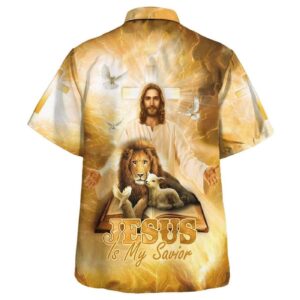 Men s Jesus Lion And The Lamb Hawaiian Shirt: Christian Gift for Jesus Followers 1