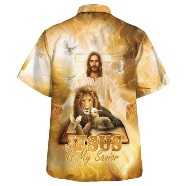 Men s Jesus Lion And The Lamb Hawaiian Shirt: Christian Gift for Jesus Followers