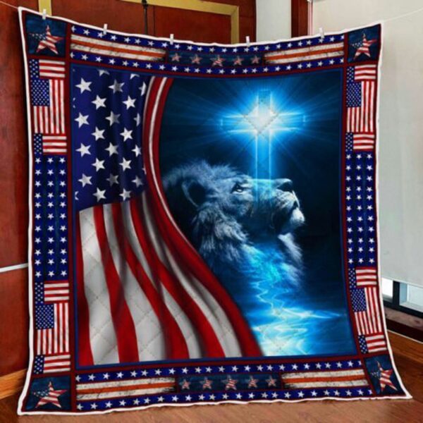 Jesus  Lion Christian Quilt Blanket