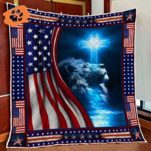 Jesus  Lion Christian Quilt Blanket