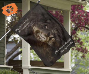 Jesus Lion My God’s Not Dead He’s Surely Alive Flag Christian Home Decor Outdoor