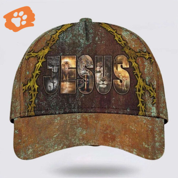 Jesus Lion With Lamb Warrior Baseball Cap Hat  Trucker Classic Hats Gift