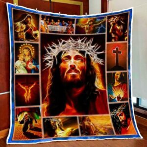 Jesus Magic Blessing Quilt Blanket 1