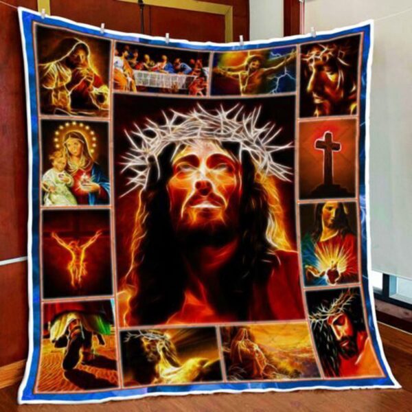Jesus Magic Blessing Quilt Blanket