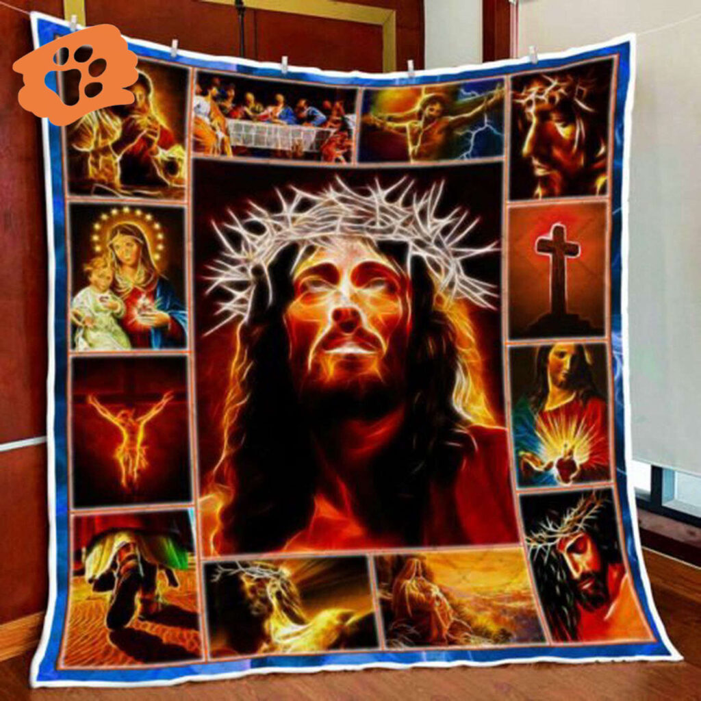 Jesus Magic Blessing Quilt Blanket Jesus Magic Blessing Quilt Blanket