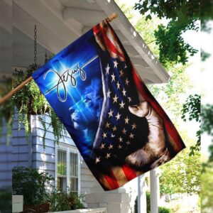 Jesus My Savior Christian Cross Flag - Faithful Decor for Home or Church 1