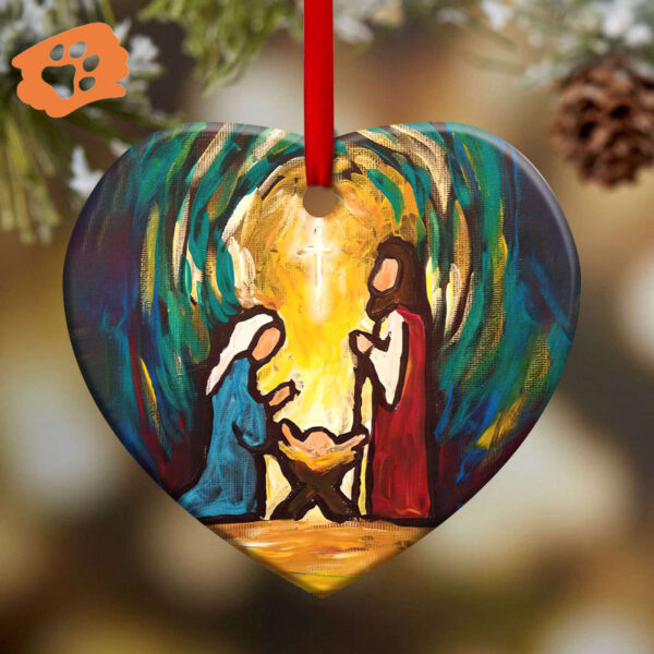 Jesus Nativity Ceramic Ornament – Inspire Mind & Heart!
