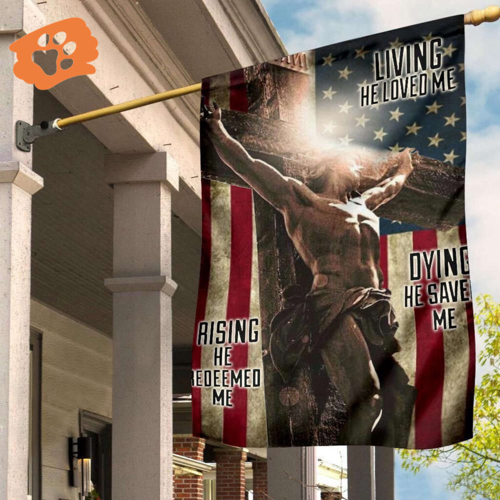 Jesus On Cross Easter American Flag Vintage Living He Loved Me Christian Easter Decor Jesus Flag Jesus On Cross Easter American Flag Vintage Living He Loved Me Christian Easter Decor Jesus Flag