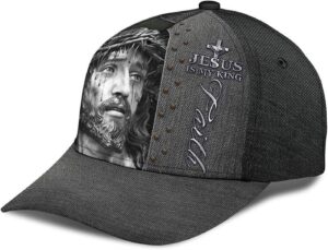 Jesus Portrait Jesus Is My King Faith Classic Baseball Cap Hat Trucker Classic Hats Gift 1