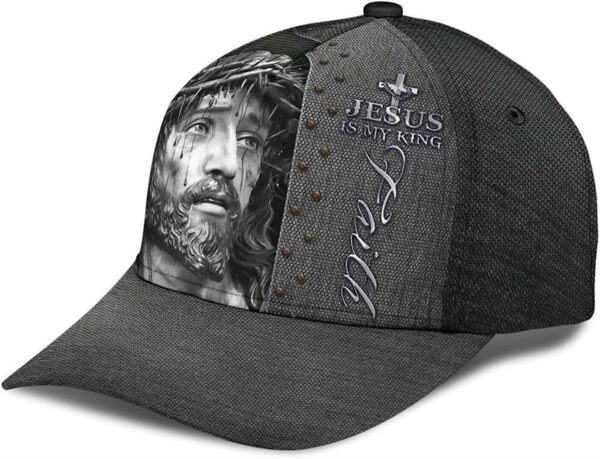 Jesus Portrait Jesus Is My King Faith Classic Baseball Cap Hat  Trucker Classic Hats Gift