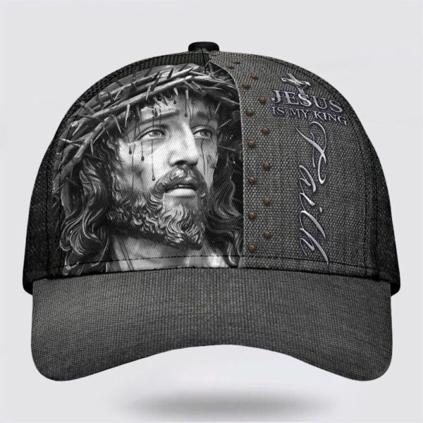 Jesus Portrait Jesus Is My King Faith Classic Baseball Cap Hat  Trucker Classic Hats Gift