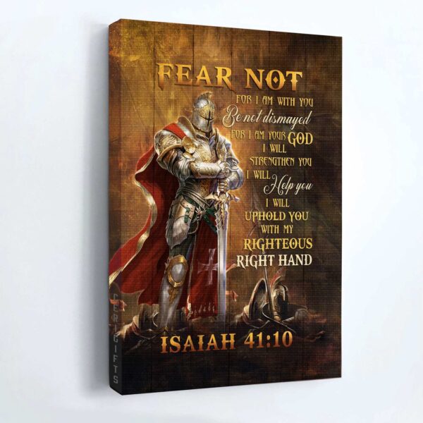 Jesus Warrior Portrait Poster – Christian Home Decor Gift – Fear Not