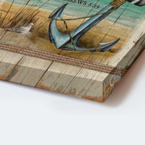 Jesus Anchor Portrait Poster: Christian Home Decor Gift for Faithful Souls 1