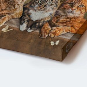 Christian Home Decor Gift: Jesus Portrait Poster with Cat Farm Windmill - Choose Joy 3
