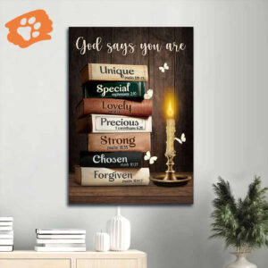 Unique Jesus Portrait Poster - Antique Book Vintage Bible Night Decor Gift for Christian